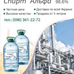 Пищевой спирт Альфа 96.3%