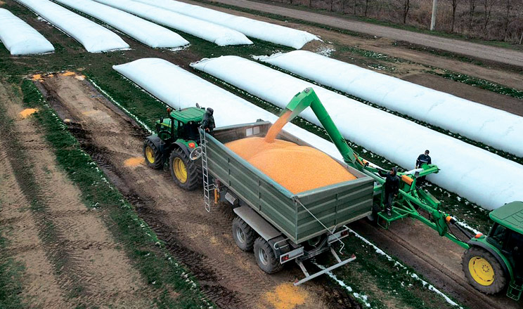 Зернові рукава перемоги» розпочали приймати новий урожай - AgroONE