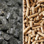 Пелети (пеллети) з лушпиння соняшника та дерева