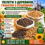 Пелета з дерева і гранула з лушпиння